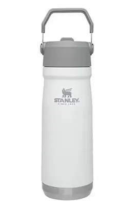 Garrafa Térmica Stanley Flip Straw Cor Branca 650ml