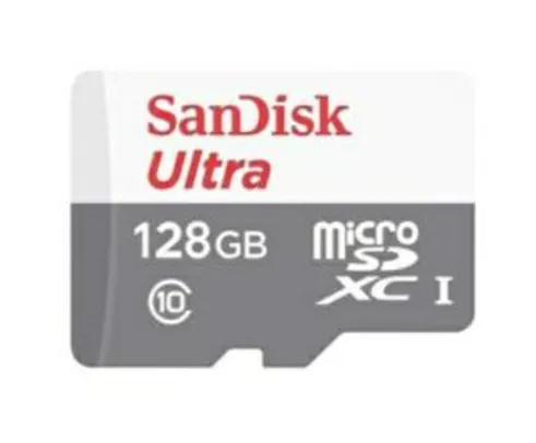 Cartão de Memoria MicroSD Ultra 128GB 80MB/s - R$83