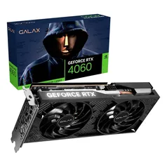 Placa de Vídeo RTX 4060 1-Click OC 2X Galax NVIDIA GeForce, 8GB GDDR6, DLSS, G-Sync - 46NSL8MD8LOC