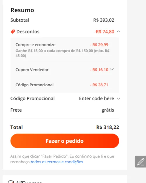 Imagem na descrição da promoção