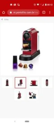 Máquina de Café Nespresso Citiz C113 com Kit Boas Vindas – Vermelha