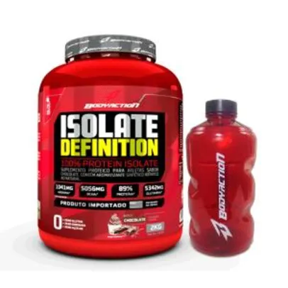 Whey Isolate Definition 2kg Body Action + galão 2,2l por R$151