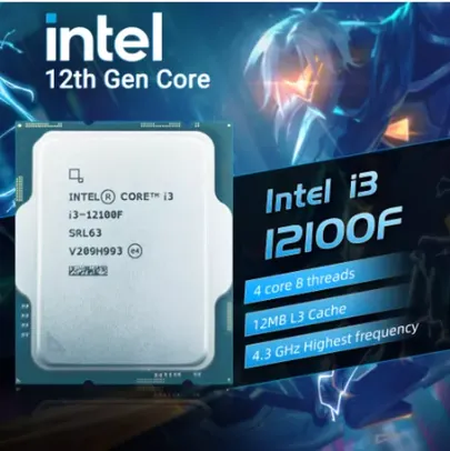 Processador Intel core i3 12ª geração 12100f