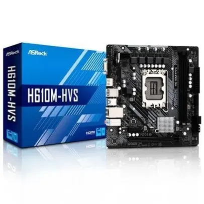 Placa Mãe Asrock H610m-hvs, M.atx, LGA 1700, DDR4, HDMI, VGA