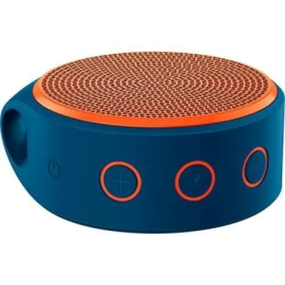 Mini Caixa de Som Wireless x100 Bluetooth Azul e Laranja - Logitech - R$70