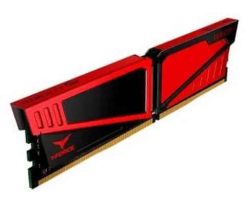 MEMORIA TEAM GROUP T-FORCE VULCAN 8GB (1X8) 2666MHZ DDR4 VERMELHO, TLRED48G2666HC15B01