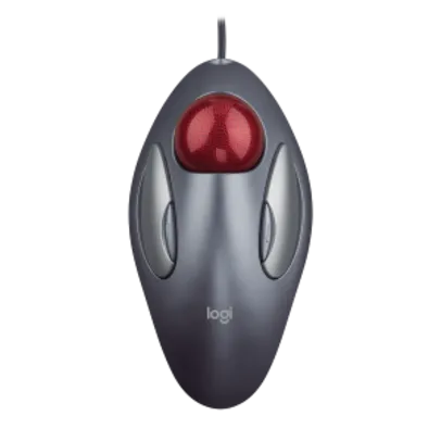 Mouse com fio USB Logitech Trackball Marble