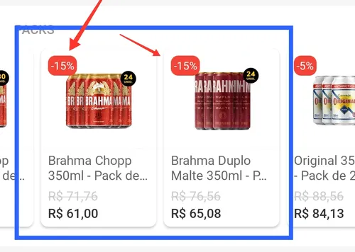 Imagem na descrição da promoção