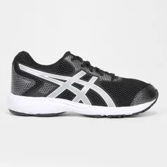 Tênis Infantil Asics Buzz IV Cano Baixo  - Preto+Prata (Tam. 37)