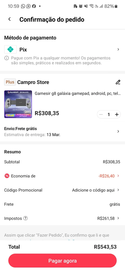 Imagen na descrição da promoção