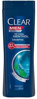 [PRIME] Shampoo Anticaspa Clear Men Ice Cool Menthol 400ml | R$16