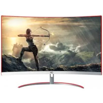 Monitor Gamer HQ Curvo 24 Pol, Full HD, 144Hz, 1ms, Freesync, HDMI | R$1.069