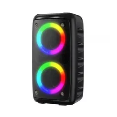 [NO BRASIL] Caixa de som Bluetooth Potente Multimídia com LED RGB Subwoofer TWS - XDG-96