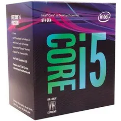 Processador Intel Core i5-8400 Coffee Lake, Cache 9MB, 2.8GHz (4GHz Max Turbo), LGA 1151 - BX80684I58400 - R$990