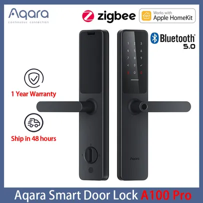 Smart Fechadura Para Porta Aqara A100 Pro Zigbee Bluetooth 5.0 Compatível com Apple Homekit