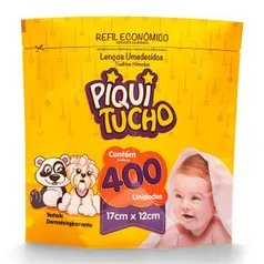 Lenço Umedecido Piquitucho Refil 400 Unidades R$13