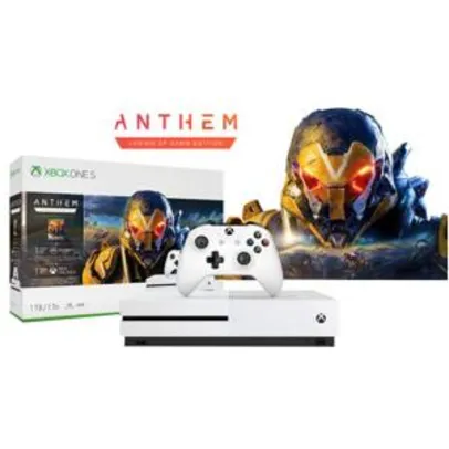 [CARTÃO SUBMARINO] - Xbox One S 1TB + Game Anthem - Microsoft