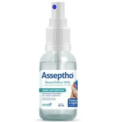 ÁLCOOL 70% ASSEPTHO SPRAY 30ML - R$5