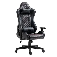 Cadeira Gamer Fox Racer Extreme - Preto com linhas Vermelhas