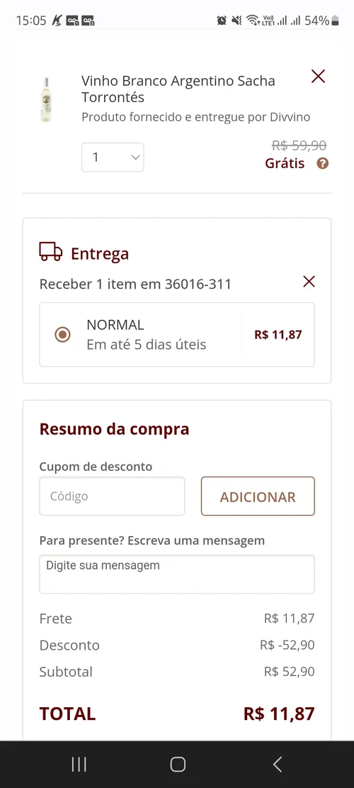 Imagem na descrição da promoção