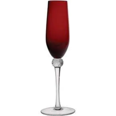 [Ponto Frio] Conjunto de Taças Vermelhas Belize GS para Champagne 170 ML em Vidro 311015711 – 6 Peças por R$ 34