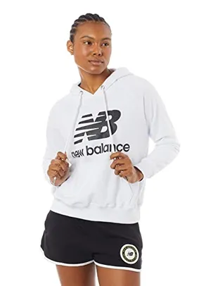 Blusa de Moletom, New Balance, Feminino, Branco, G