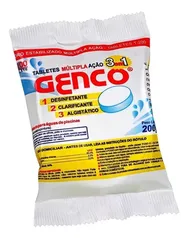 Tablete Cloro para Piscina Multiação 3 em 1 Genco 200g