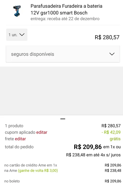 Imagem na descrição da promoção