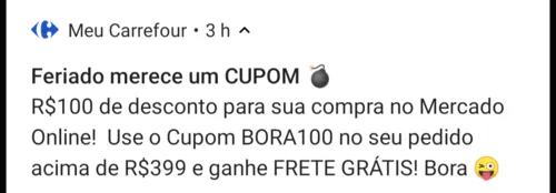 Imagem na descrição da promoção