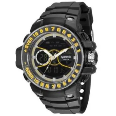 Relógio Masculino Speedo, Anadigi,Pulseira Plástico,Caixa 5,5cm,Resistente À Água 10atm 81100g0evnp3