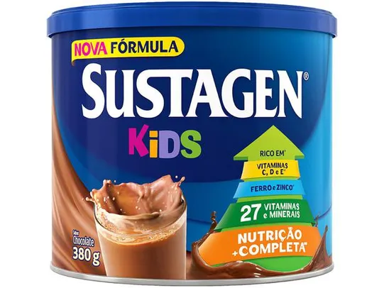 [cliente ouro + leve 6 pague 5] Complemento Alimentar Infantil Sustagen Kids - Chocolate 380g | R$19