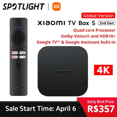 Xiaomi Mi TV Box S 2ª Geração Google TV