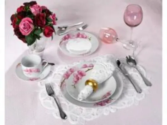 Aparelho de Jantar 20 Peças Casambiente - Porcelana Redondo Colorido APJA001 por R$ 190