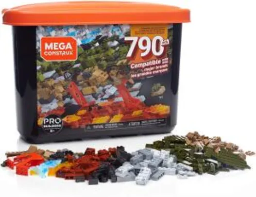 [Prime] Caixa Pro Blocos de Montar, 790 peças, Mega Construx, Mattel R$ 100