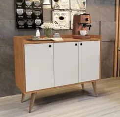 Aparador Buffet Retrô 3 Portas Wood | R$252