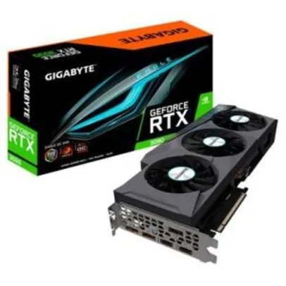 Placa de Vídeo Gigabyte NVIDIA GeForce RTX 3090 Eagle OC, 24gb, GDDR6X |R$ 11.000,00