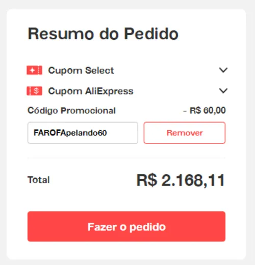 Imagem na descrição da promoção