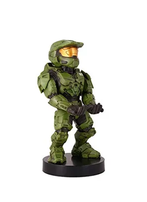 Figura de ação Halo Infinite Master Chief - Suporte para celular e controle