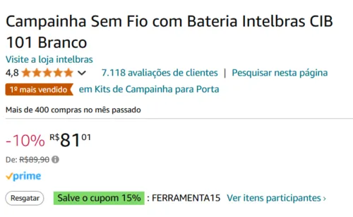 Imagem na descrição da promoção