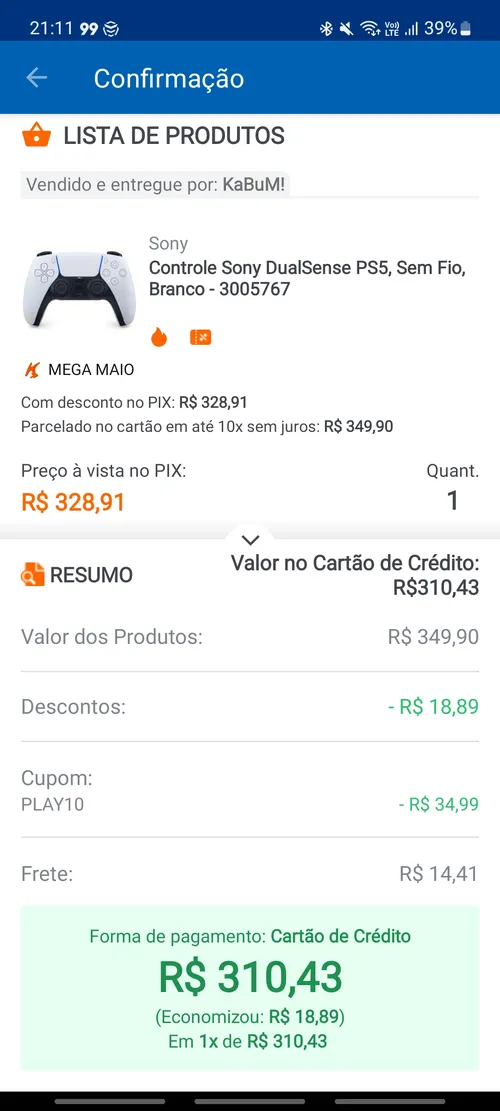 Imagen na descrição da promoção