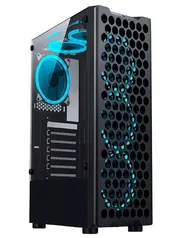 [APP] Gabinete Gamer Rise Mode X5 Glass, RGB, Lateral em Vidro Fumê, Preto - RM-X5-05-FB