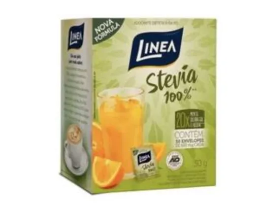 [2Uni.] Adoçante Linea Stevia Pó Sache 6g - Embalagens com 50 Unidades cada