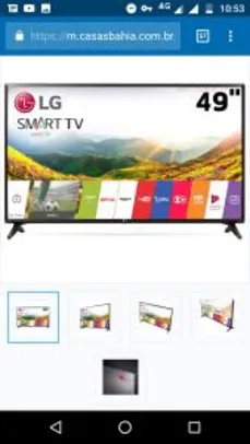 Smart TV LED 49" Full HD LG 49LJ5550 com Painel IPS, Wi-Fi, WebOS 3.5, Time Machine Ready, Magic Zoom, Quick Access, HDMI e USB - R$1.899