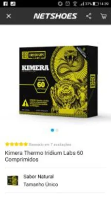 Kimera Thermo Iridium Labs 60 Comprimidos - R$ 43