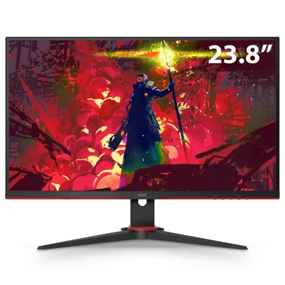 Monitor Gamer LED 23.8" Full HD AOC Speed 24G2HE5 IPS, 1ms, 75 Hz | R$854