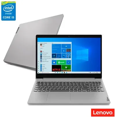 Notebook Lenovo, Intel® Core™ i3 10110U, 4GB, 1TB, Tela de 15,6", UHD Graphics, Prata, IdeaPad 3i | R$ 2599