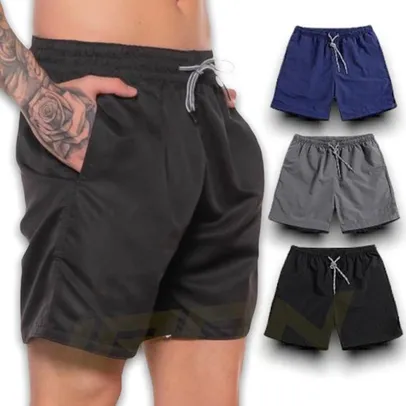 Kit 3 Shorts Bermudas Academia Masculina Treino Corrida TRAINING 184