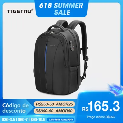 Tigernu-mochila De Laptop 15.6 Polegadas Anti Roubo Para Homens, A Prova De