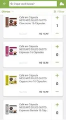 [App Pão de Açúcar] Cápsulas de Nescafé Dolce Gusto - R$14