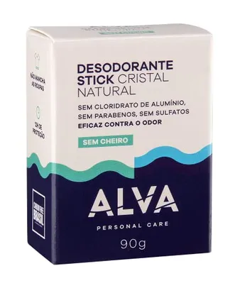 (REC) Desodorante Cristal Natural 90g Refil - Alva